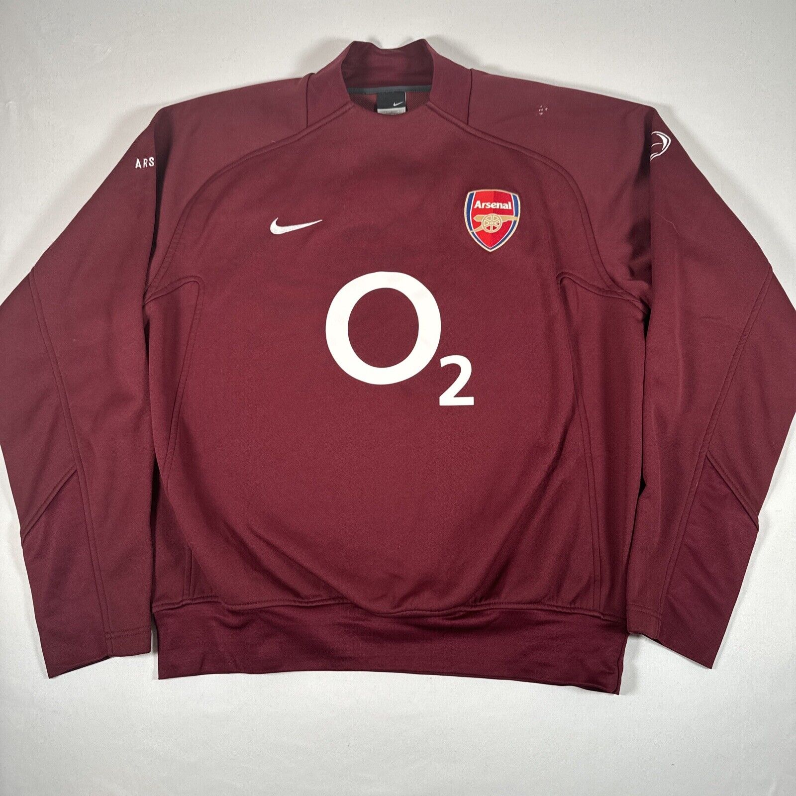 arsenal 2005 2006 training football shirt sweatshirt men s large2