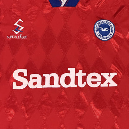 Brighton 1997/1998 Away Football Shirt Large / XL — front close-up