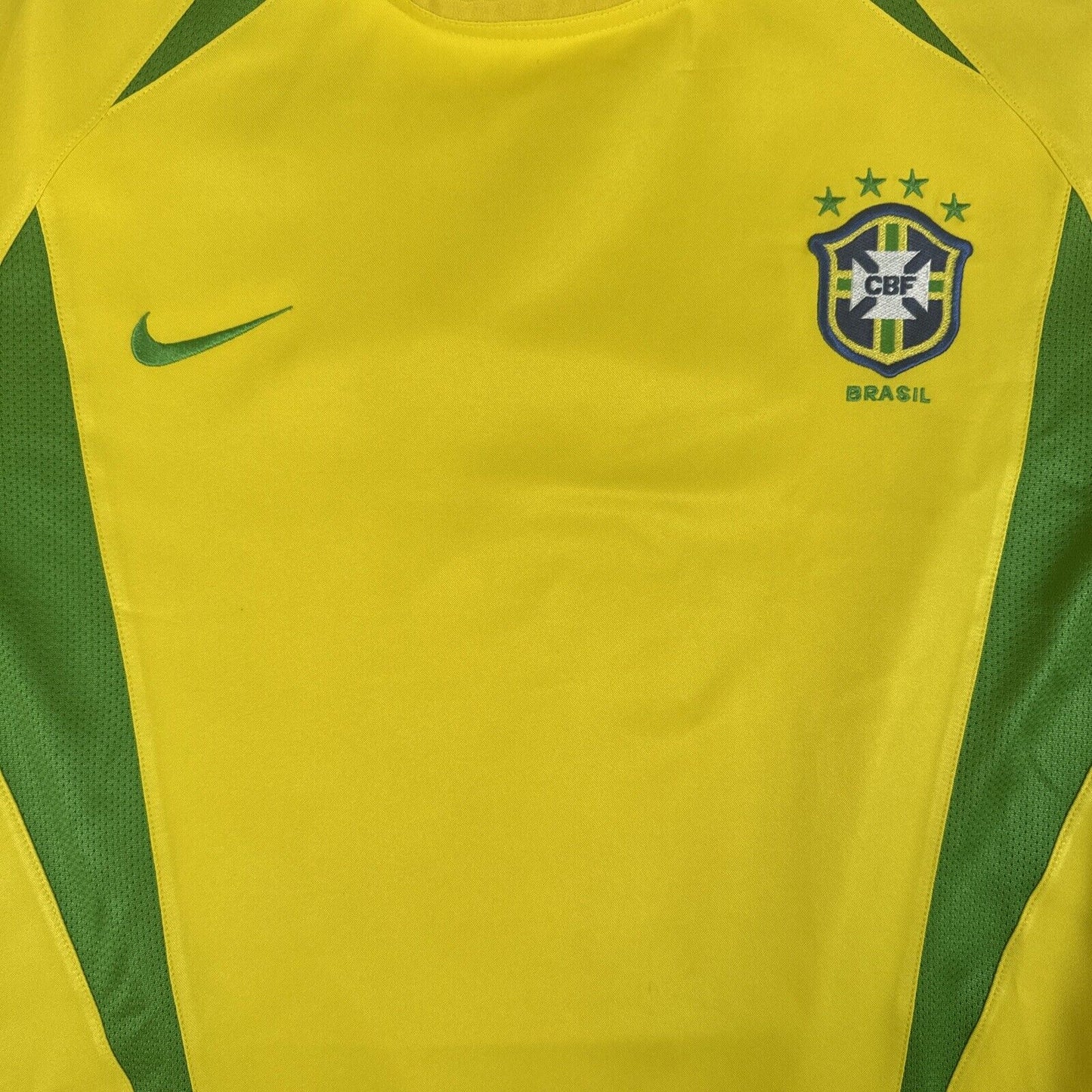 Brazil 2002/2003/2004 Home Football Shirt Men’s Medium - Football Shirt Kingdom