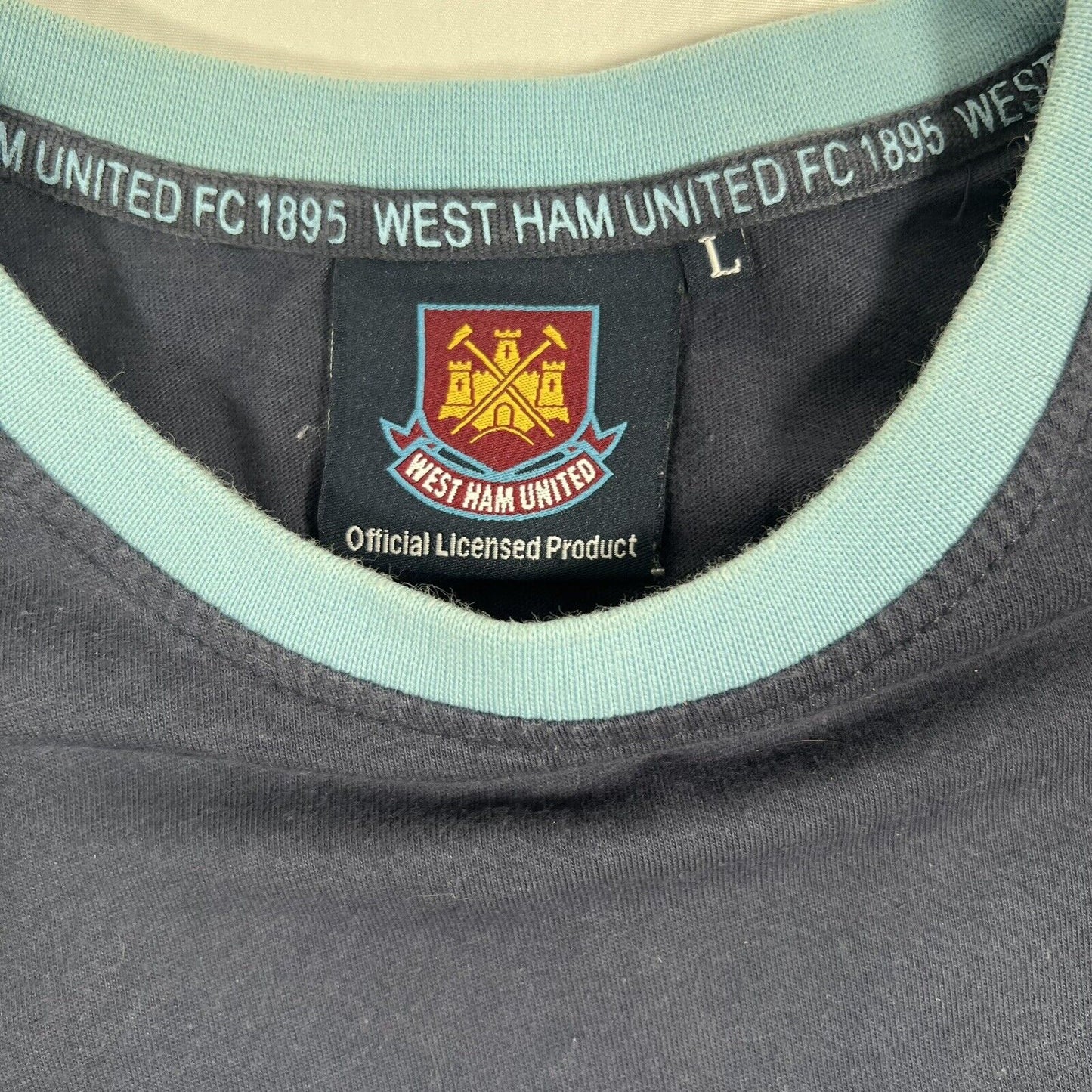 Official Retro West Ham United Leisure Football Shirt  Large