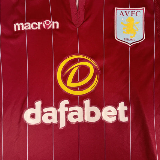Aston Villa 2014/2015 Home Football Shirt  Men’s Large - Football Shirt Kingdom