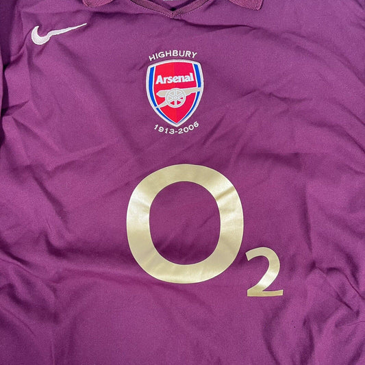 Arsenal 2005/2006 Home Football Shirt  Large - Football Shirt Kingdom
