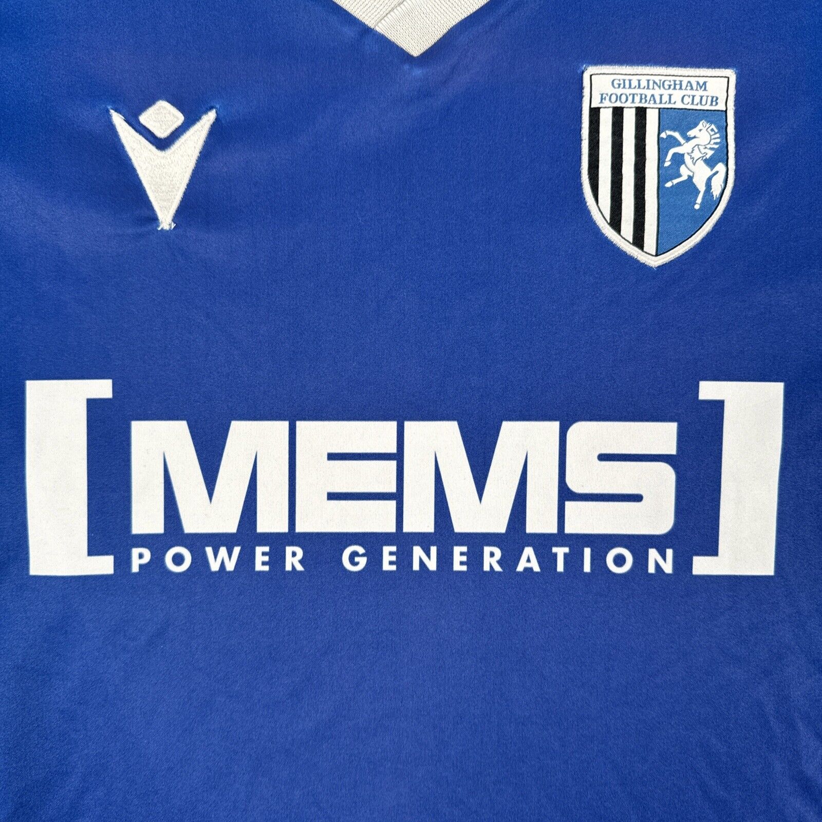 Gillingham 2019/2020 Home Football Shirt Men’s Small - Football Shirt Kingdom
