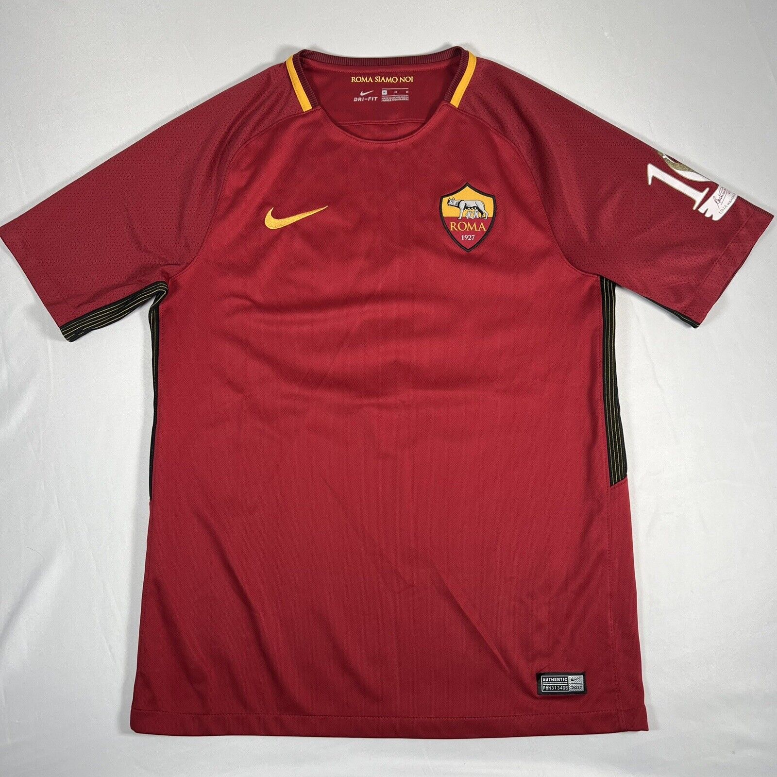 totti 10 roma 2017 2018 home football shirt medium last game5