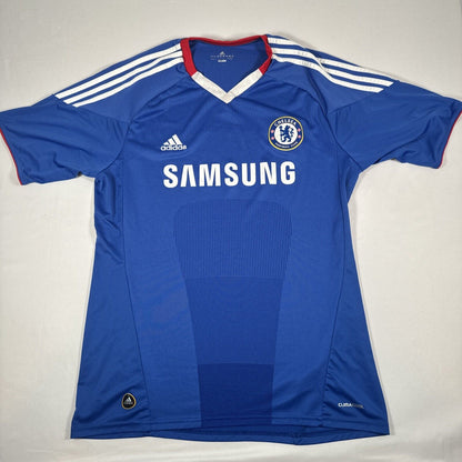 Chelsea 2010/2011 Home Football Shirt Men’s Large — full front view