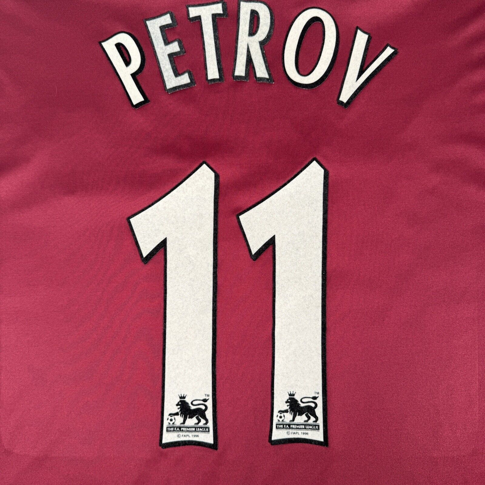PETROV  11 Aston Villa 2006/2007 Home Football Shirt Men’s XXXL - Football Shirt Kingdom