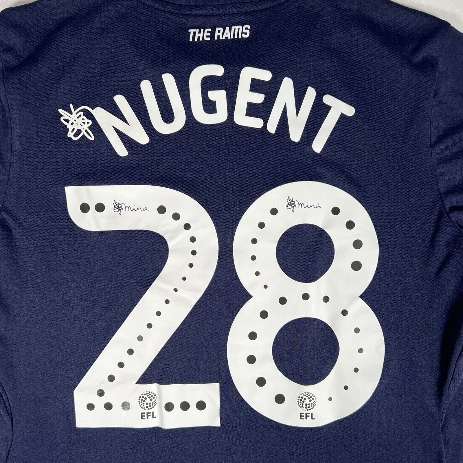 NUGENT 28 Derby 2018/2019 Away Football Shirt   Small - Football Shirt Kingdom
