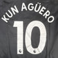 AGUERO 10 Manchester City 2020/2021 Away Football Shirt Player Spec Medium BNWT - Football Shirt Kingdom
