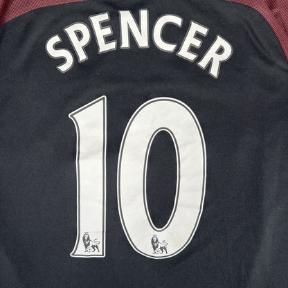 Manchester City 2016/2017 Away Football Shirt Large — back close-up