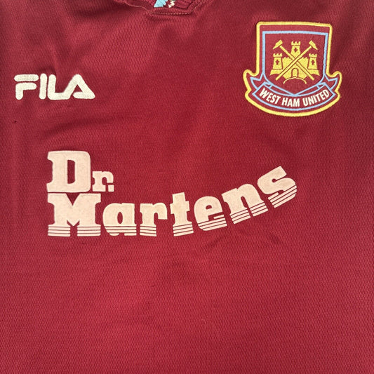 West Ham United 1999/2000/2001 Home Football Shirt Men’s XL - Football Shirt Kingdom