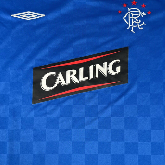 Rangers 2009/2010 Home Football Shirt Long Sleeve  2XL - Football Shirt Kingdom
