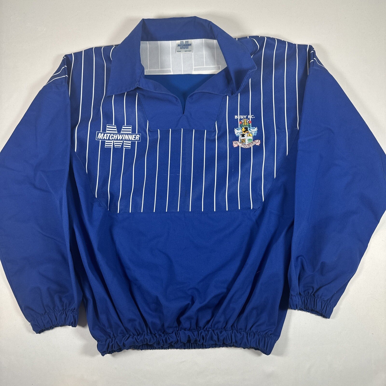 bury 1992 1993 1994 1995 drill training matchwinner football jacket large2