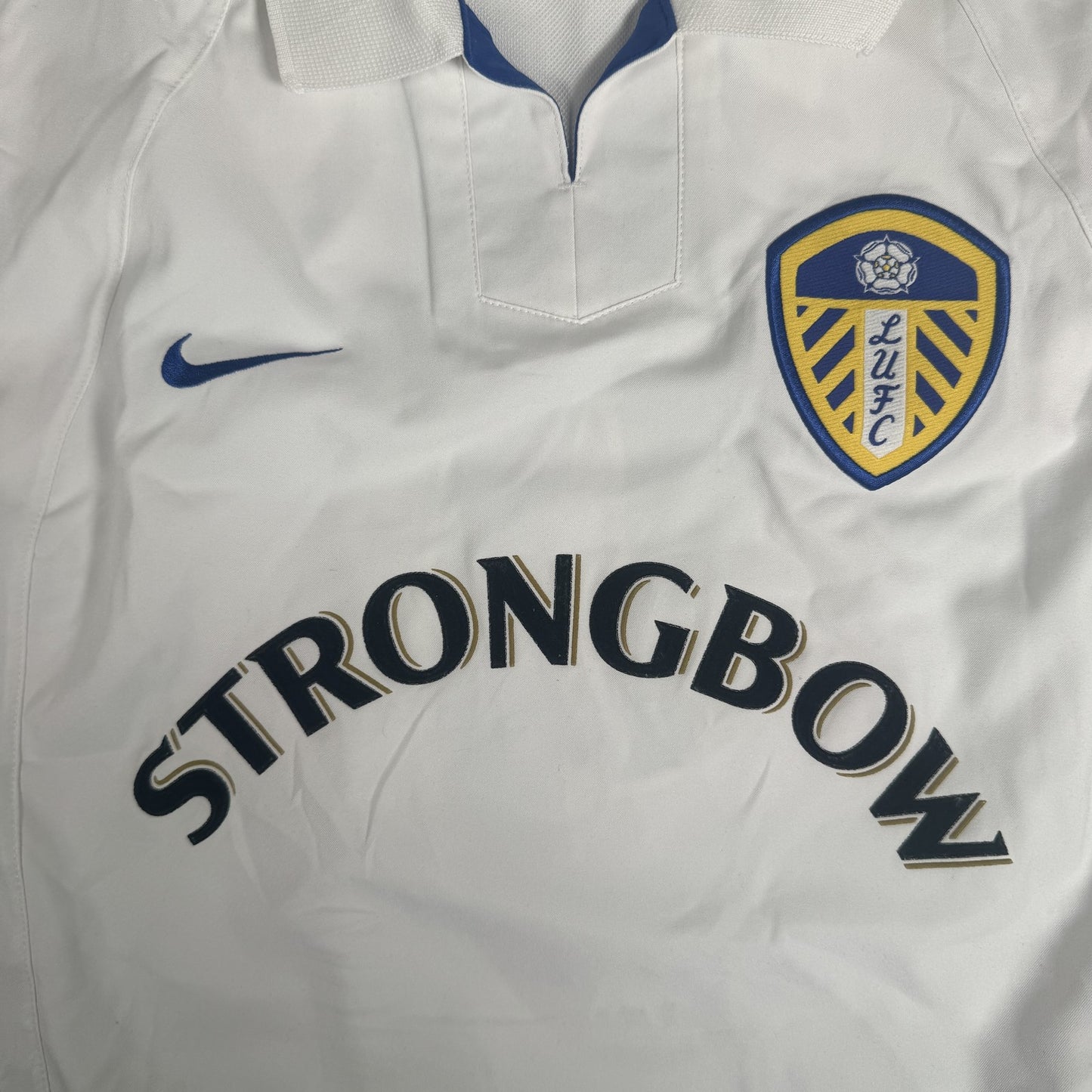 VIDUKA 9 Leeds United 2002/2003 Home Football Shirt  Large