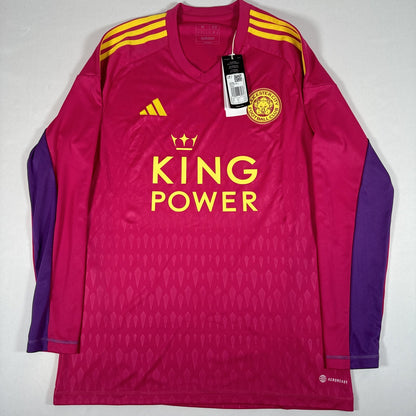 Leicester City 2023/2024 Goalkeeper Football Shirt BNWT Medium — full front view
