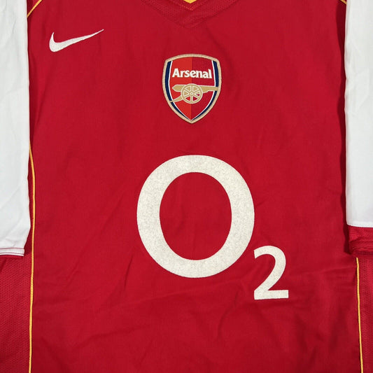 Arsenal 2004/2005 Home Football Shirt   Large - Football Shirt Kingdom