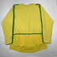 brazil 2002 2003 2004 home football shirt dual layer long sleeve xl3