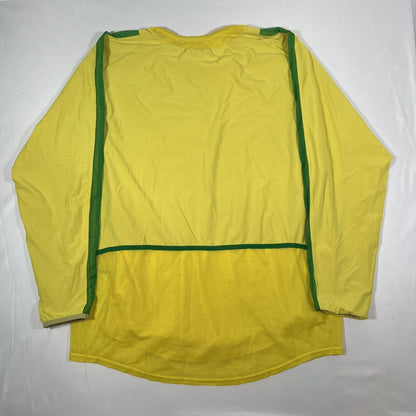 brazil 2002 2003 2004 home football shirt dual layer long sleeve xl3