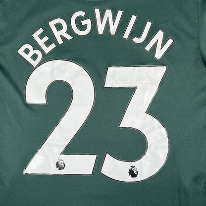 BERWIJN 23 Tottenham 2020/2021 Away Football Shirt Small — back close-up
