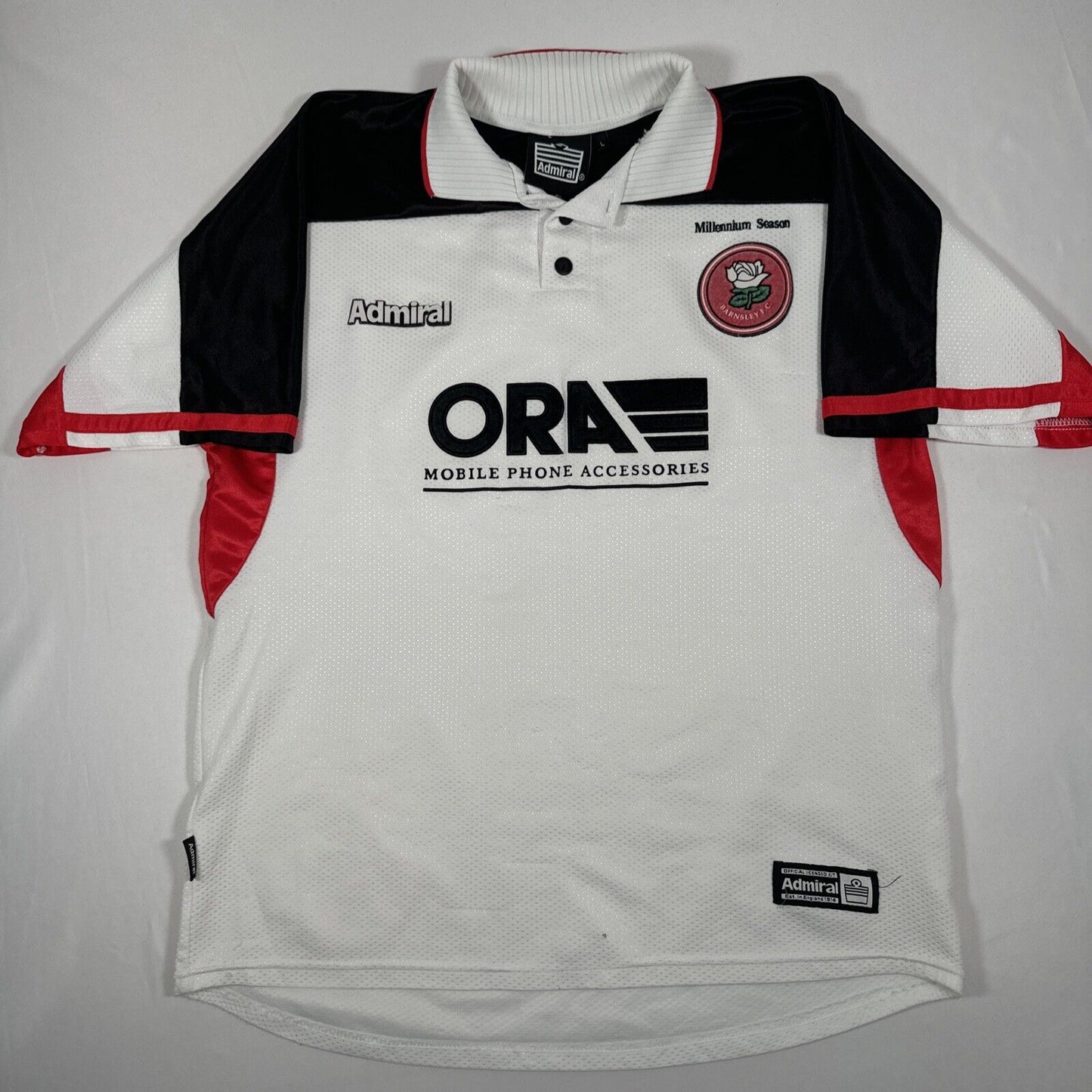 Barnsley 1999/2000 Away Millennium Football Shirt Large