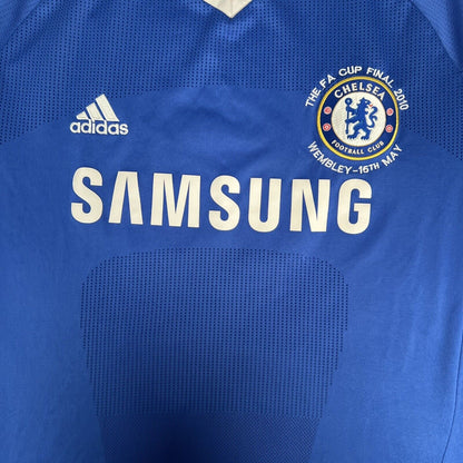 DROGBA 11 Chelsea 2010/2011 FA CUL FINAL Home Football Shirt XL