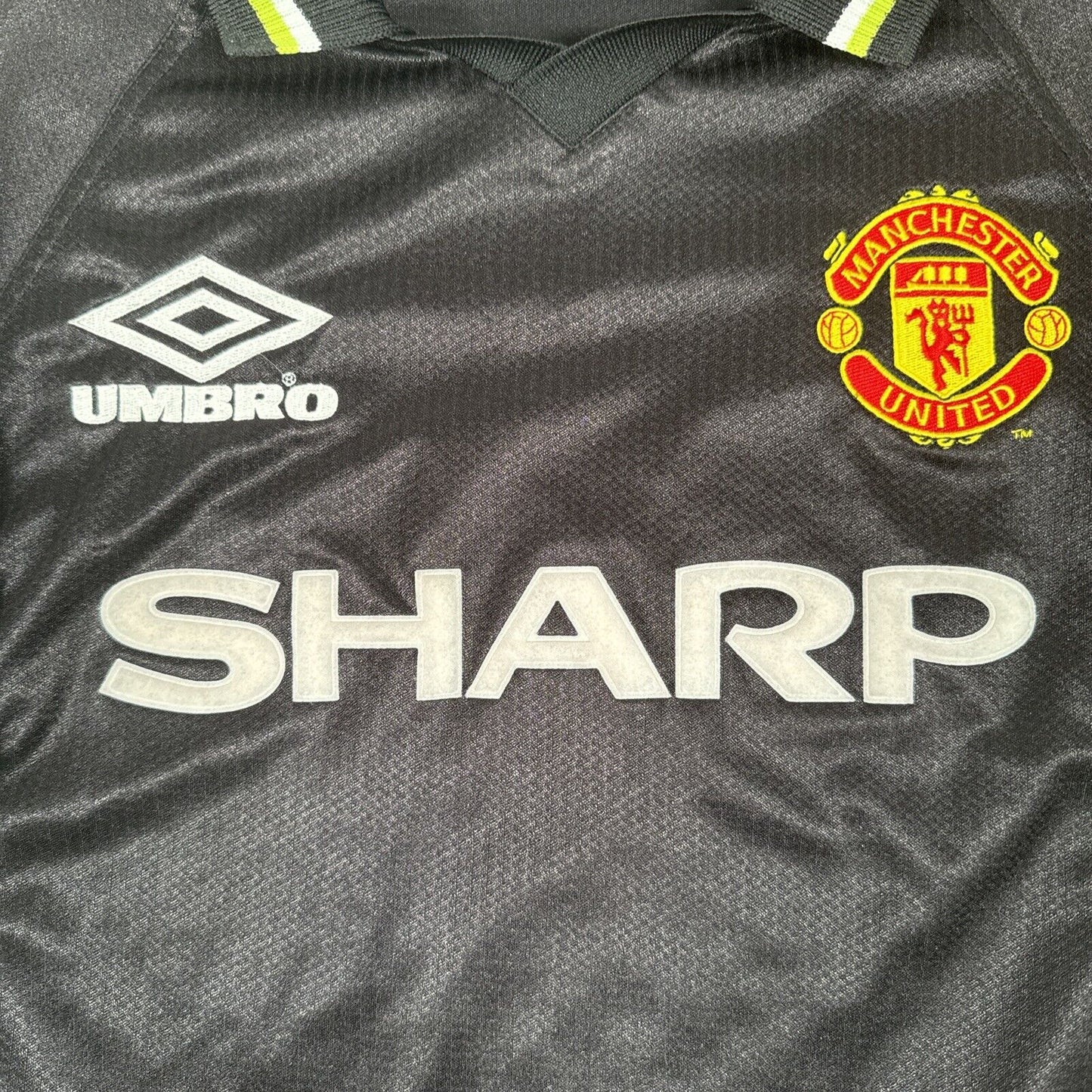 SCHOLES 18 Manchester United 1998/1999 Third Football Shirt Large