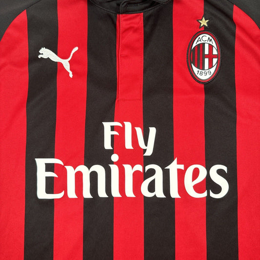 AC Milan 2018/2019 Home Football Shirt   XL - Football Shirt Kingdom
