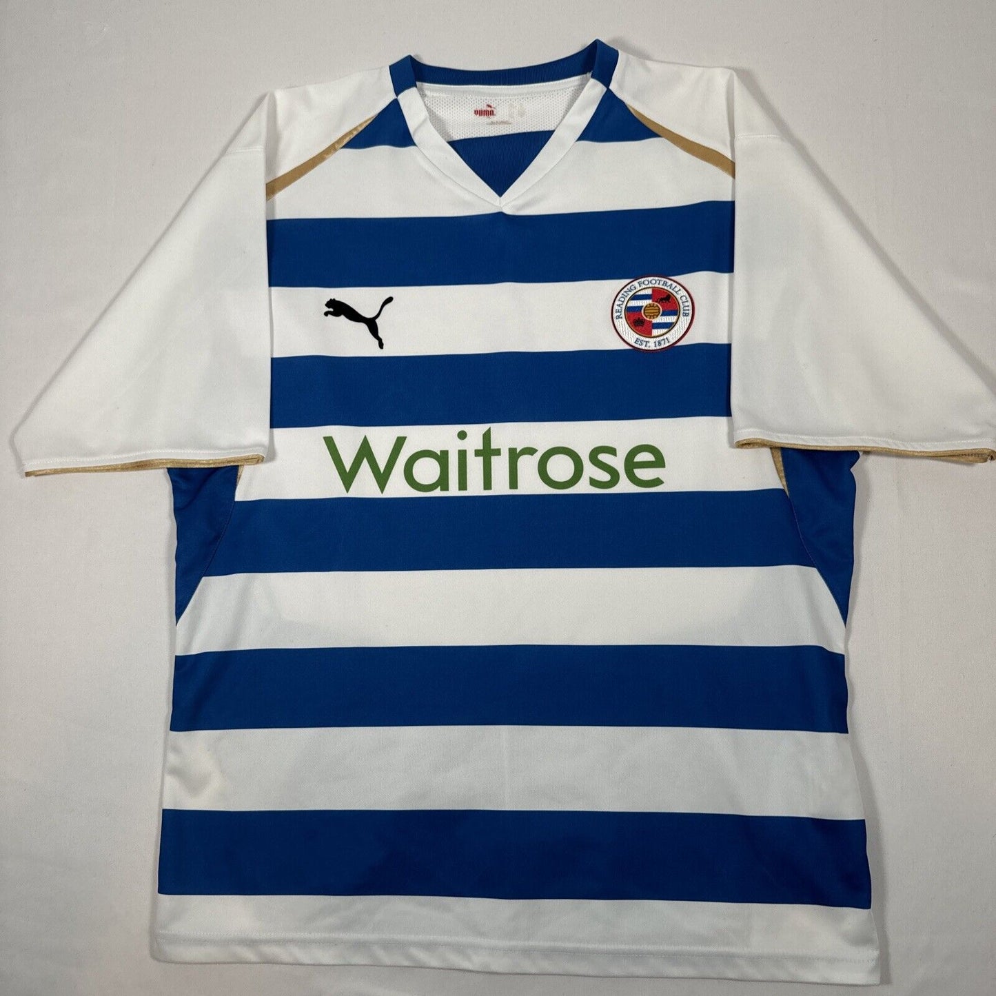 Reading 2008/2009 Home Football Shirt  Medium