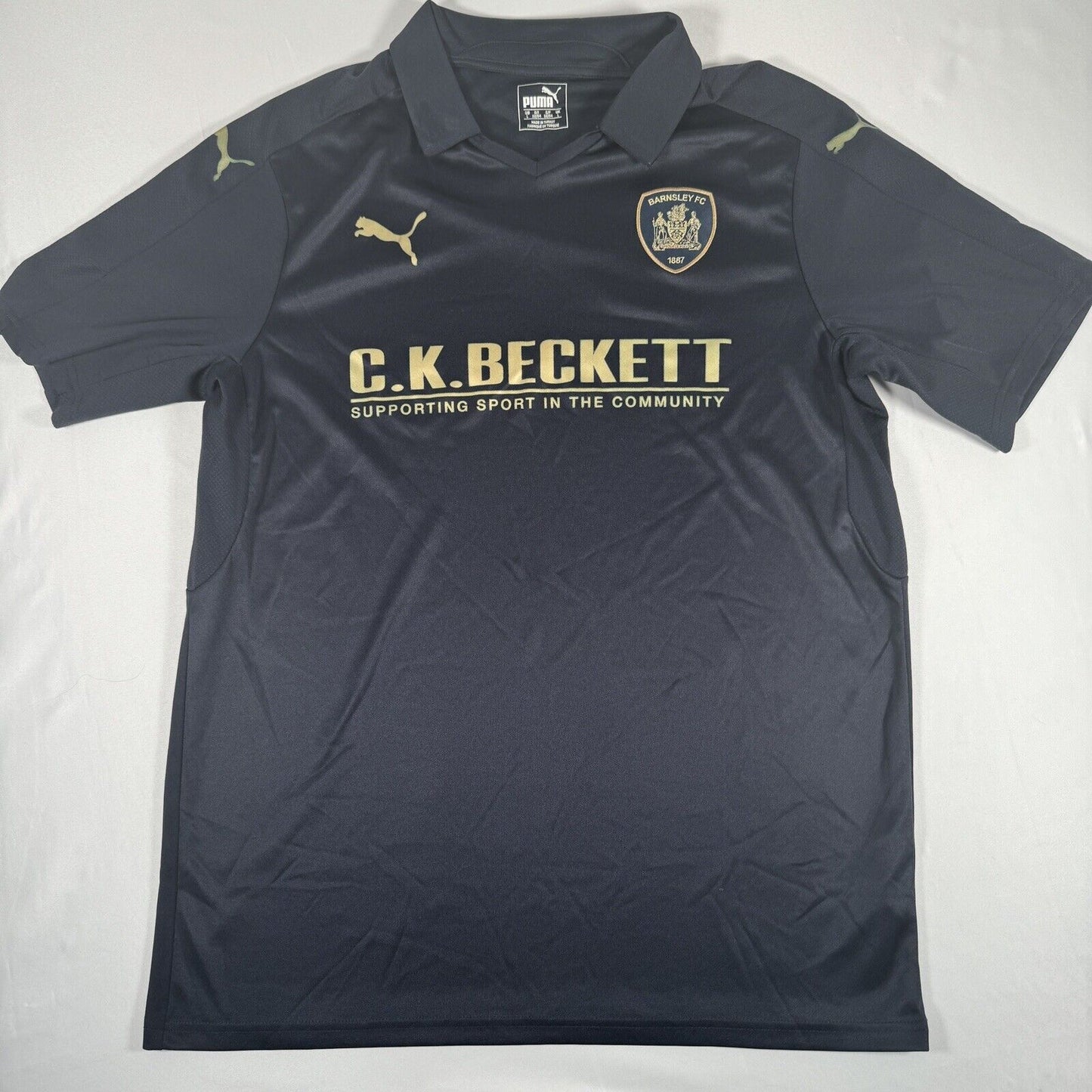 barnsley 2016 2017 away football shirt men s large2