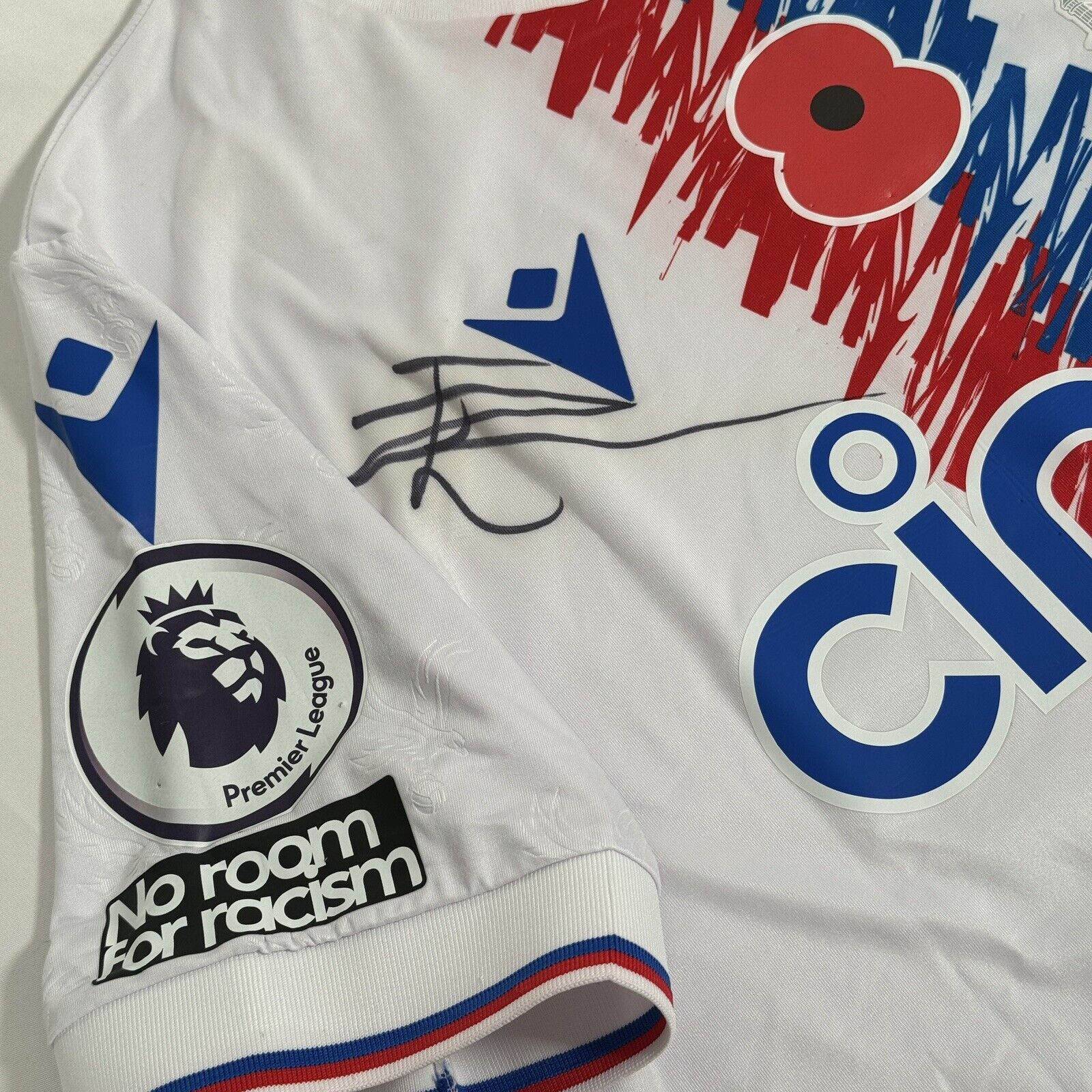 match worn signed eze 10 crystal palace 2022 2023 away poppy football shirt6