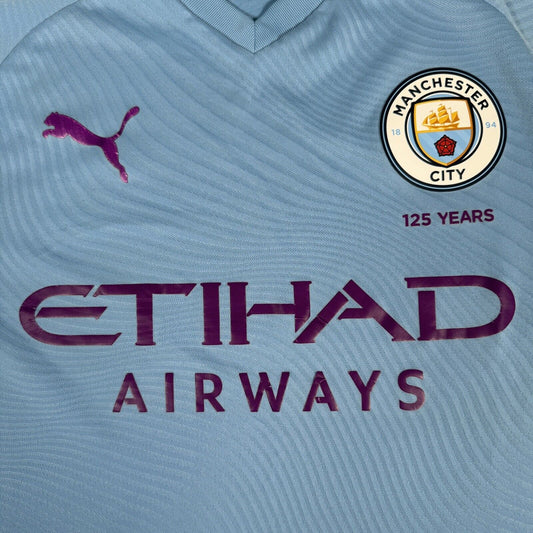Manchester City 2019/2020 125 Years Home Football Shirt Medium - Football Shirt Kingdom