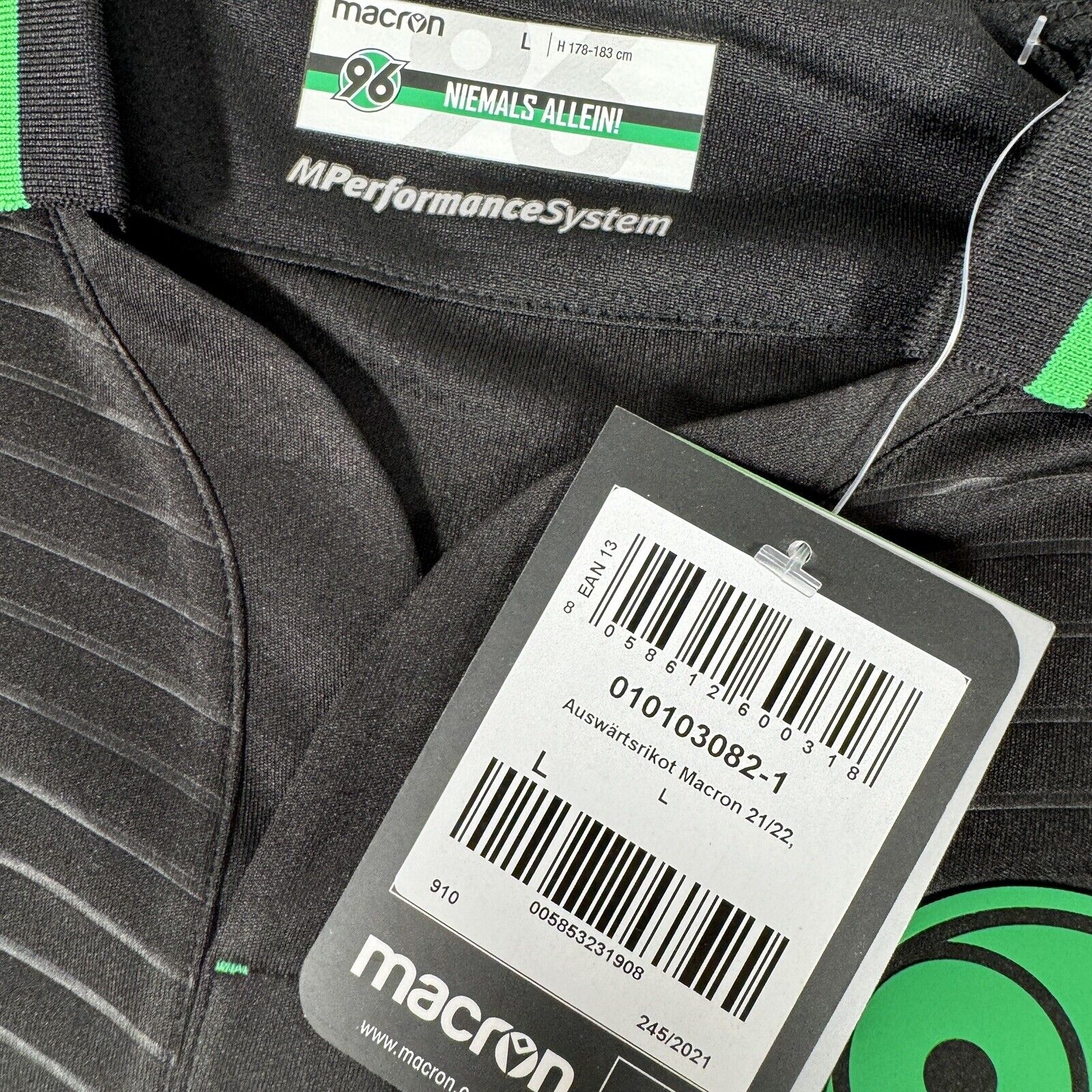 hannover 96 2021 2022 away football shirt large bnwt4