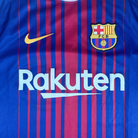 Barcelona 2017/2018 Home Football Shirt  Medium - Football Shirt Kingdom