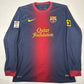 barcelona 2012 2013 home football shirt long sleeve medium2