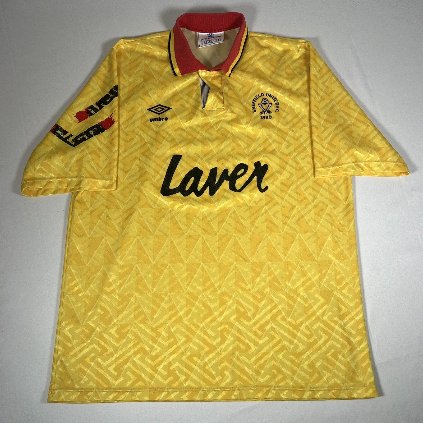 sheffield united 1991 1992 1993 away football shirt large 12