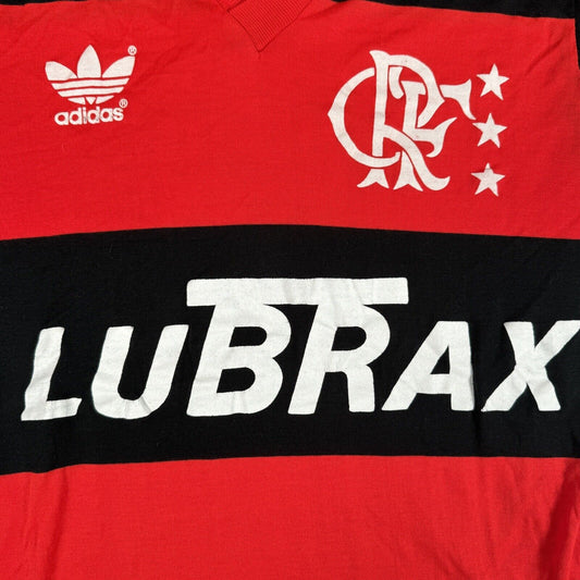Flamengo 1987/1988/1989 Home Football Shirt  Medium - Football Shirt Kingdom