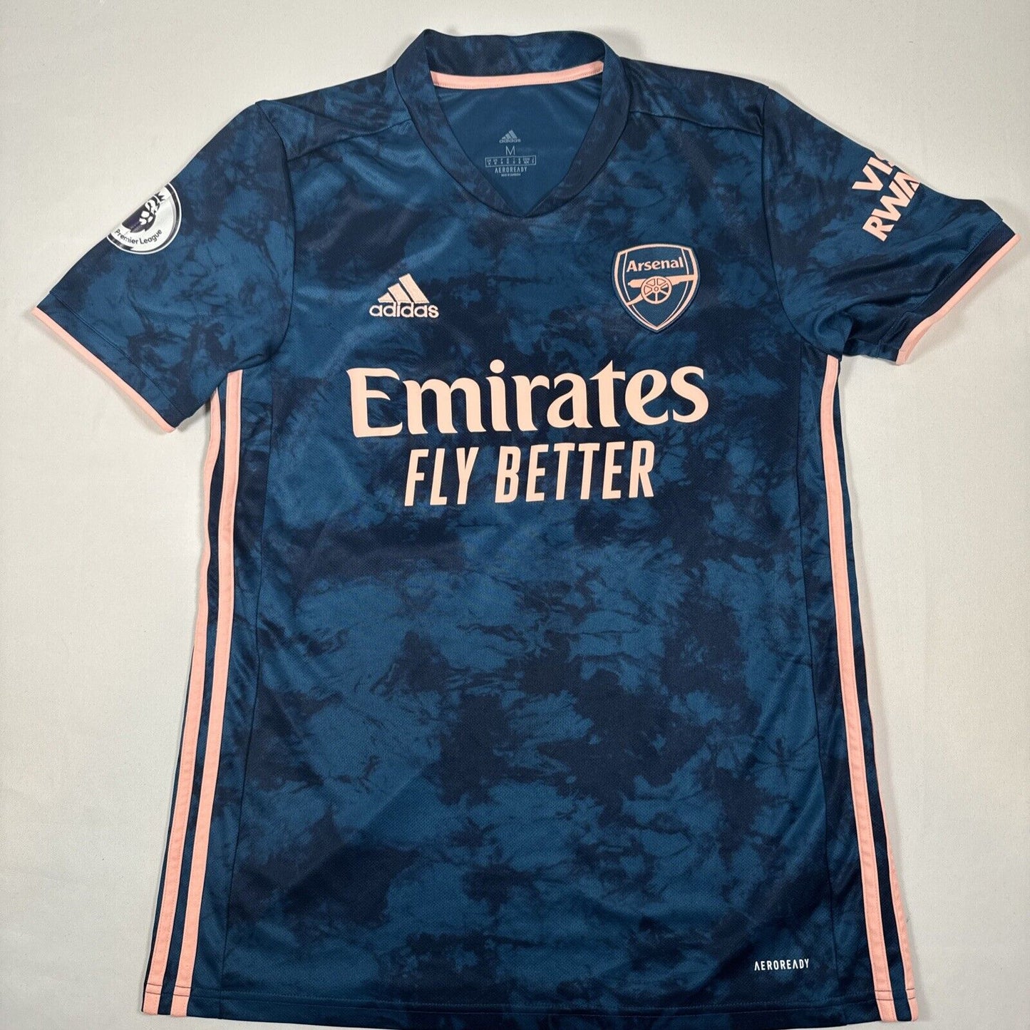 AUBAMEYANG 14 Arsenal 2020/2021 Third Football Shirt  Medium