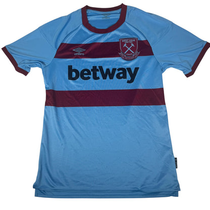 West Ham United 2020/2021 Away Football Shirt Large — full front view