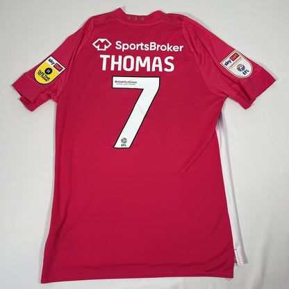 THOMAS 7 Huddersfield Town 2022/2023 Third Football Shirt Large — full back view