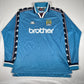 manchester city 1997 1998 1999 home football shirt long sleeve xl 22