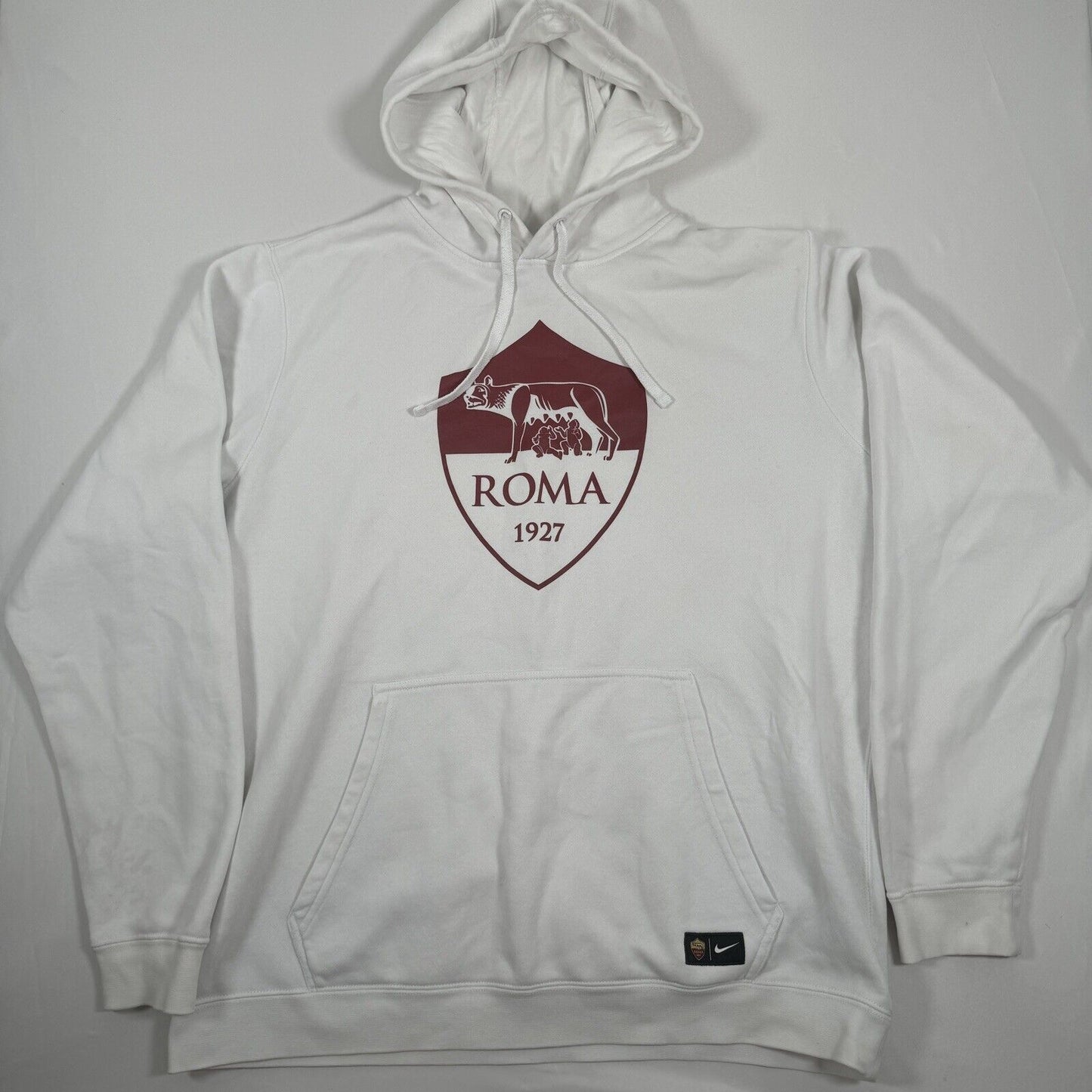 official roma nike white football hoodie sweatshirt men s xl2