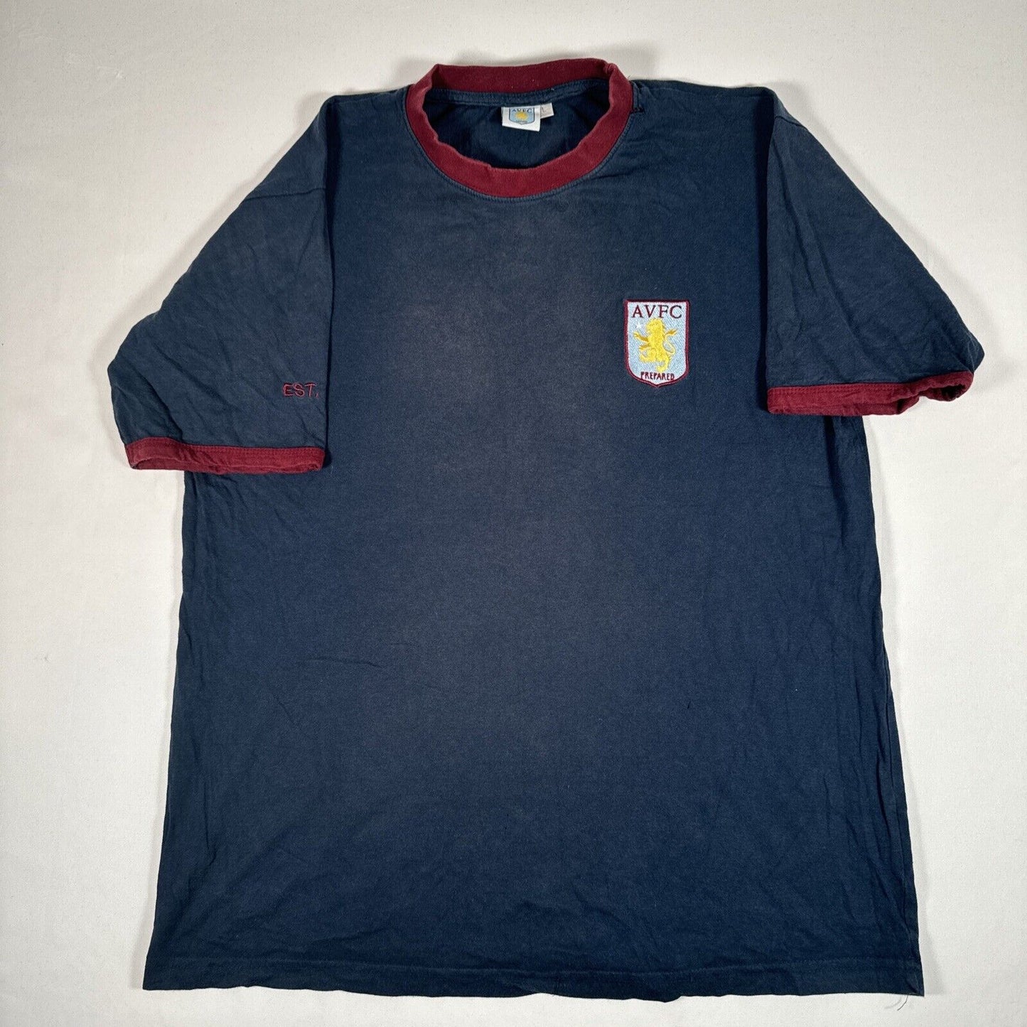 Official Aston Villa Blue Leisure Football TShirt   Large