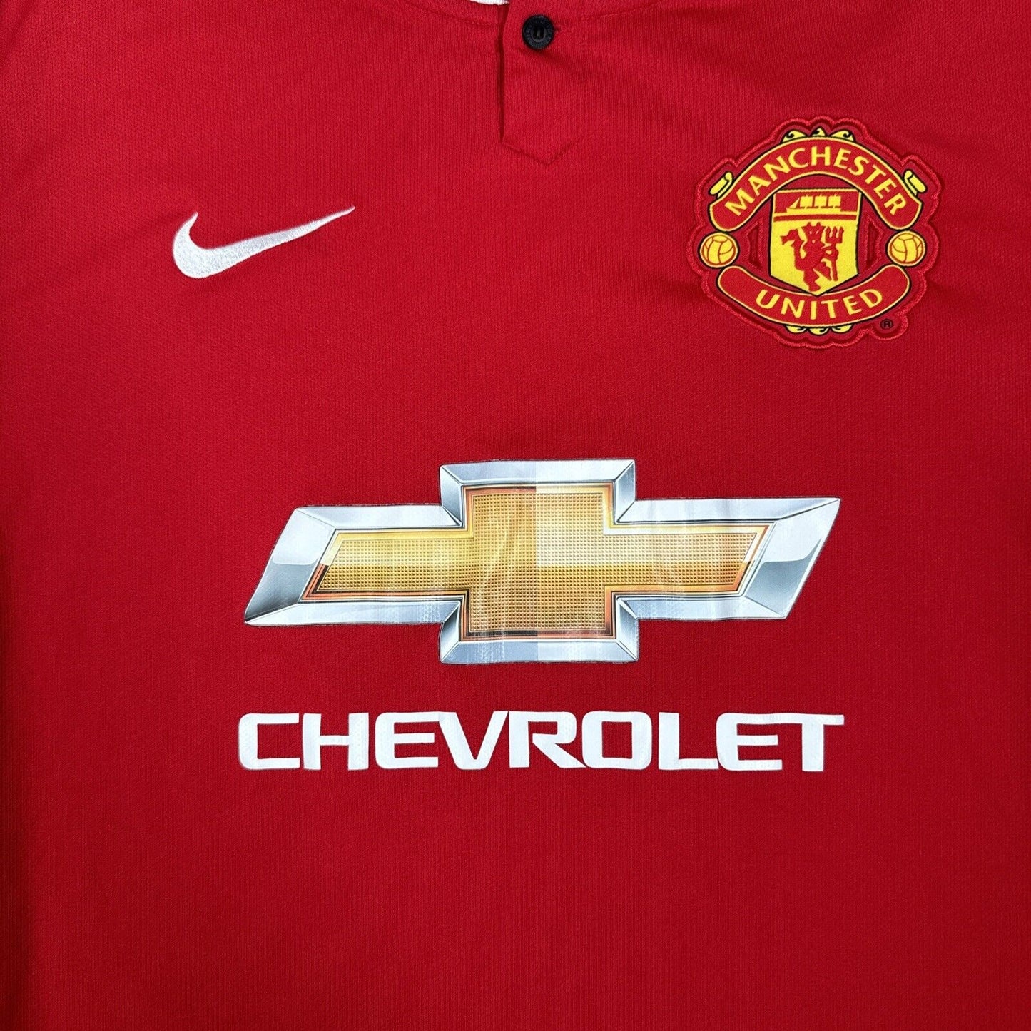 Manchester United 2014/2015 Home Football Shirt Long Sleeve Large