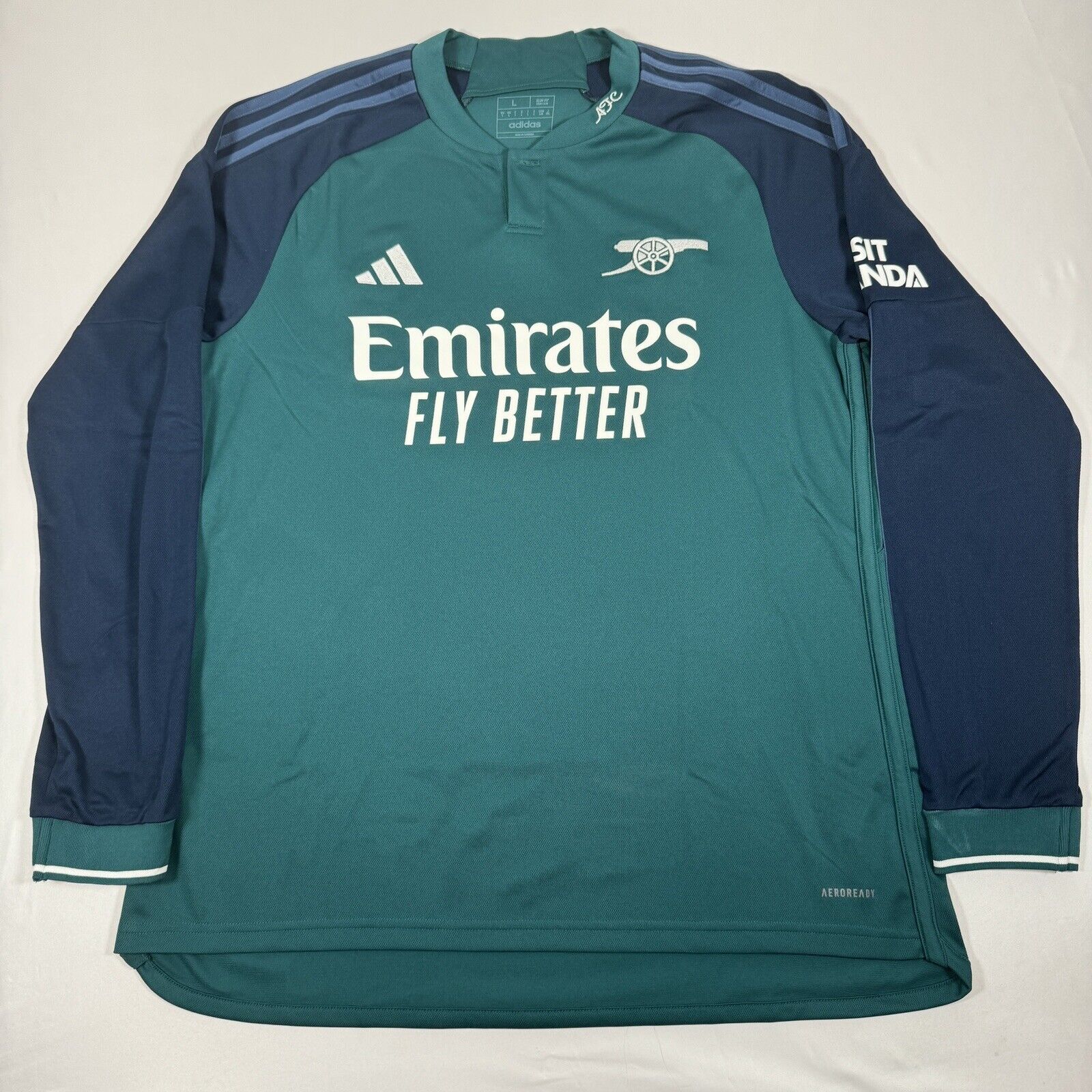 Arsenal 2023/2024 Third Football Shirt  Long Sleeve Large - Football Shirt Kingdom
