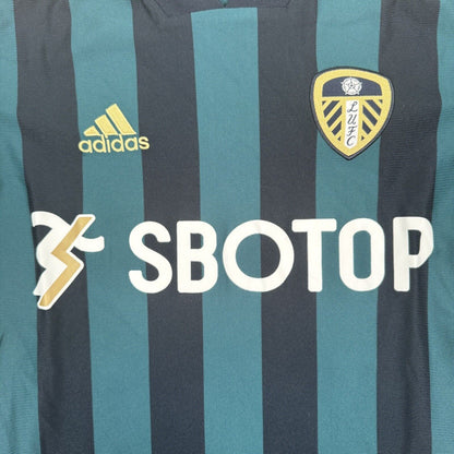 Leeds United 2020/2021 Away Football Shirt Small — front close-up