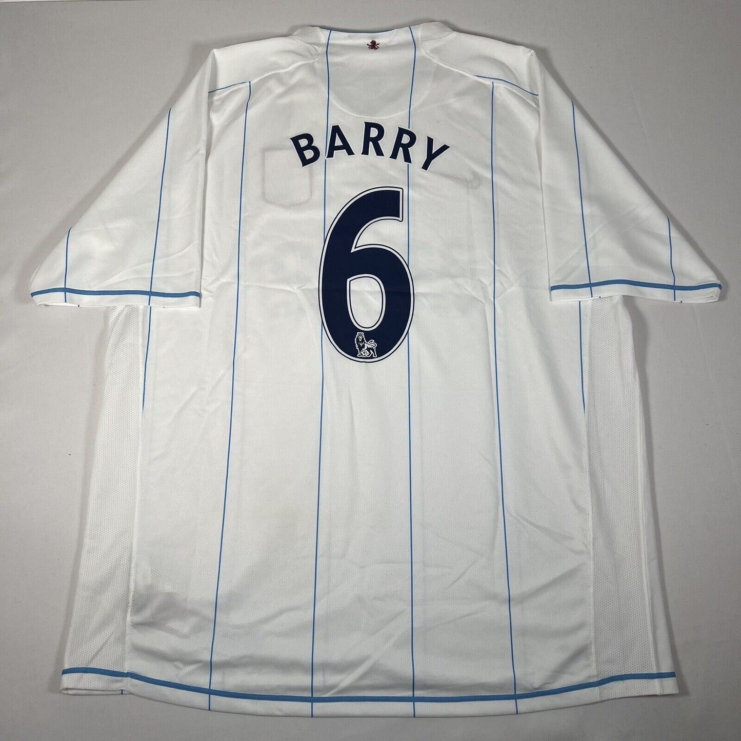 barry 6 aston villa 2007 2008 away football shirt bnwt 2xl 14