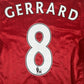 GERRARD 8 Liverpool 2010/2011/2012 Home Football Shirt Men’s Small - Football Shirt Kingdom