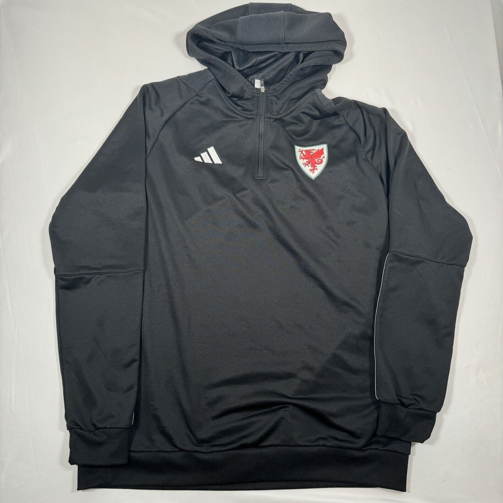 wales tiro 23 black adidas football hoodie men s xl2