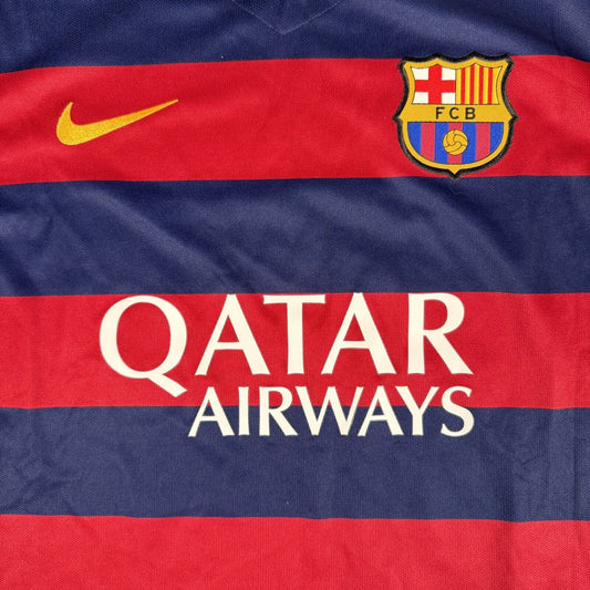 Barcelona 2015/2016 Home Football Shirt  Men’s Large - Football Shirt Kingdom