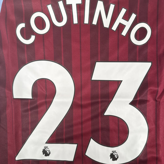 COUTINHO 23 Aston Villa 2021/2022 Home Football Shirt XXL 2XL BNWT