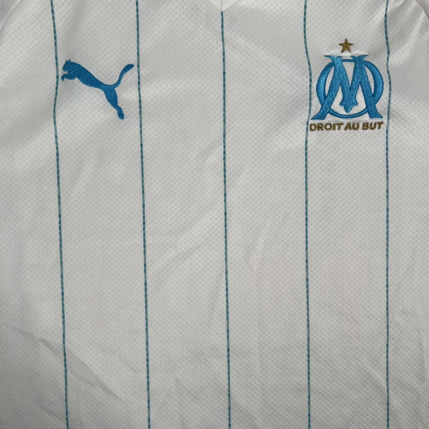 Olympique Marseille 2019/2020 Home Football Shirt  Medium - Football Shirt Kingdom